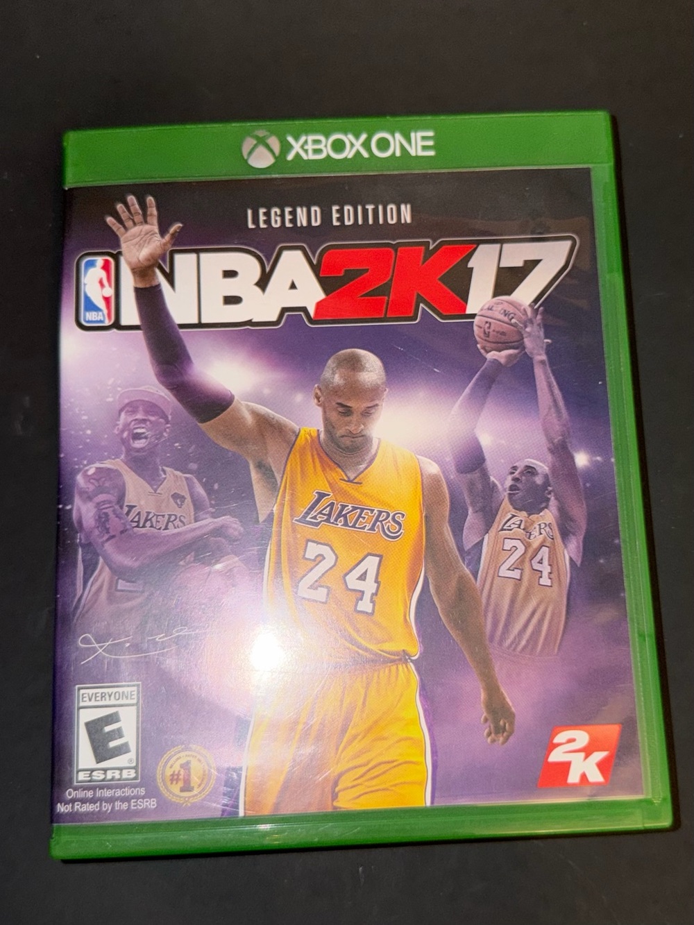 NBA 2K17 Legend Edition Gold Xbox One 2016 Kobe Bryant Cover EUC